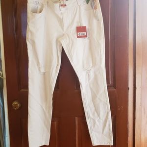 Women's SKINNY Plus Size 15 White Jeans